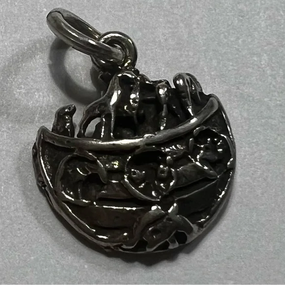 Noah Ark Sterling Charm - Picture 1 of 1